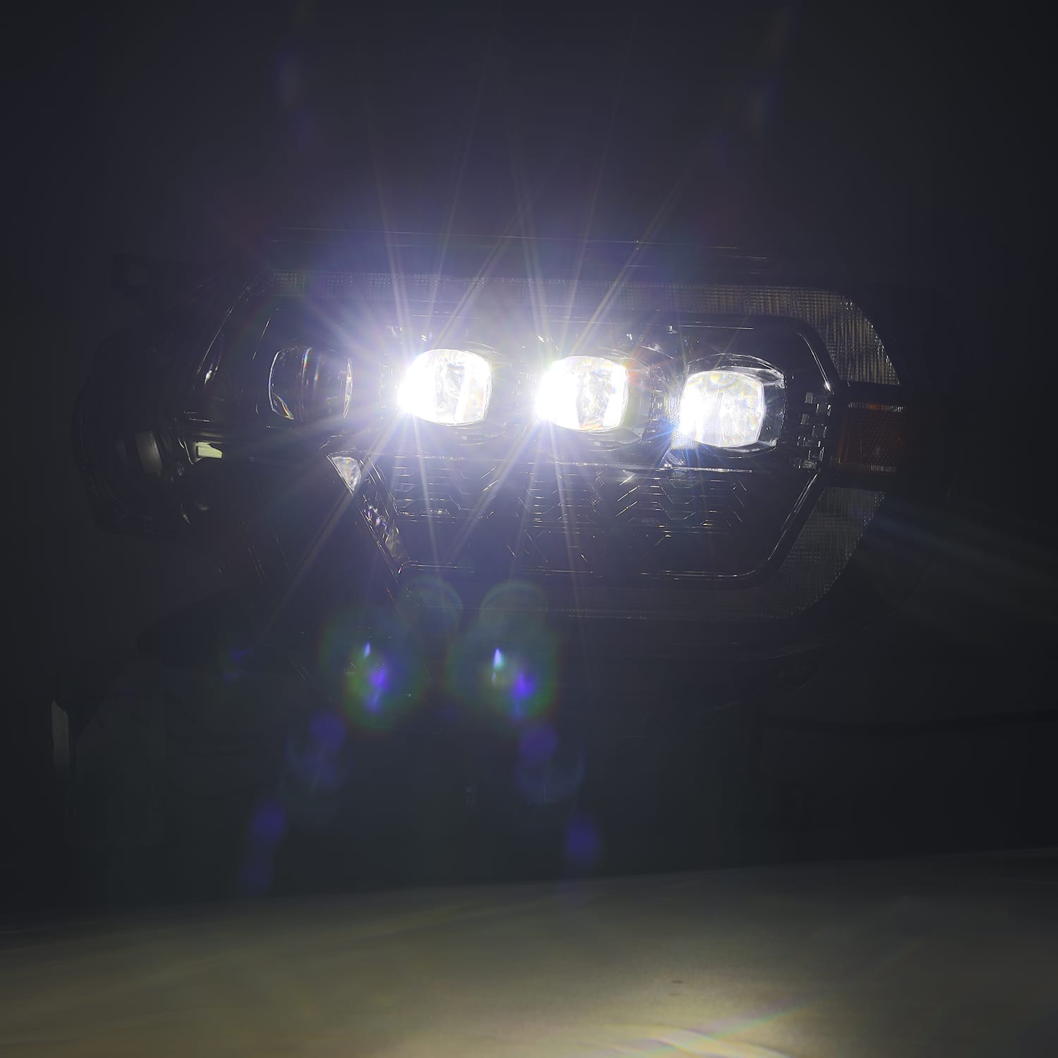 LED Projector Headlights in Alpha-Black by AlphaRex