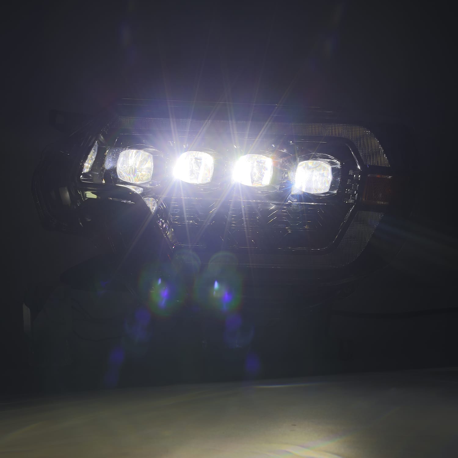 LED Projector Headlights in Alpha-Black by AlphaRex