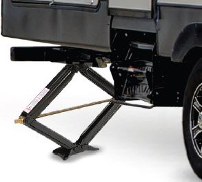 Stabilize RV Frame Man Sqr Brackets 5K Wt Cap Scissor Type Black Set Of 2 by Husky Towing