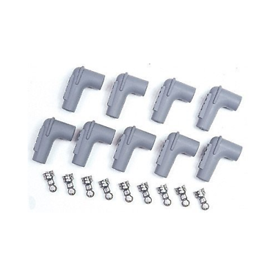 MSD Spark Plug Boot & Terminal Kit 90 Deg HEI Gray by MSD