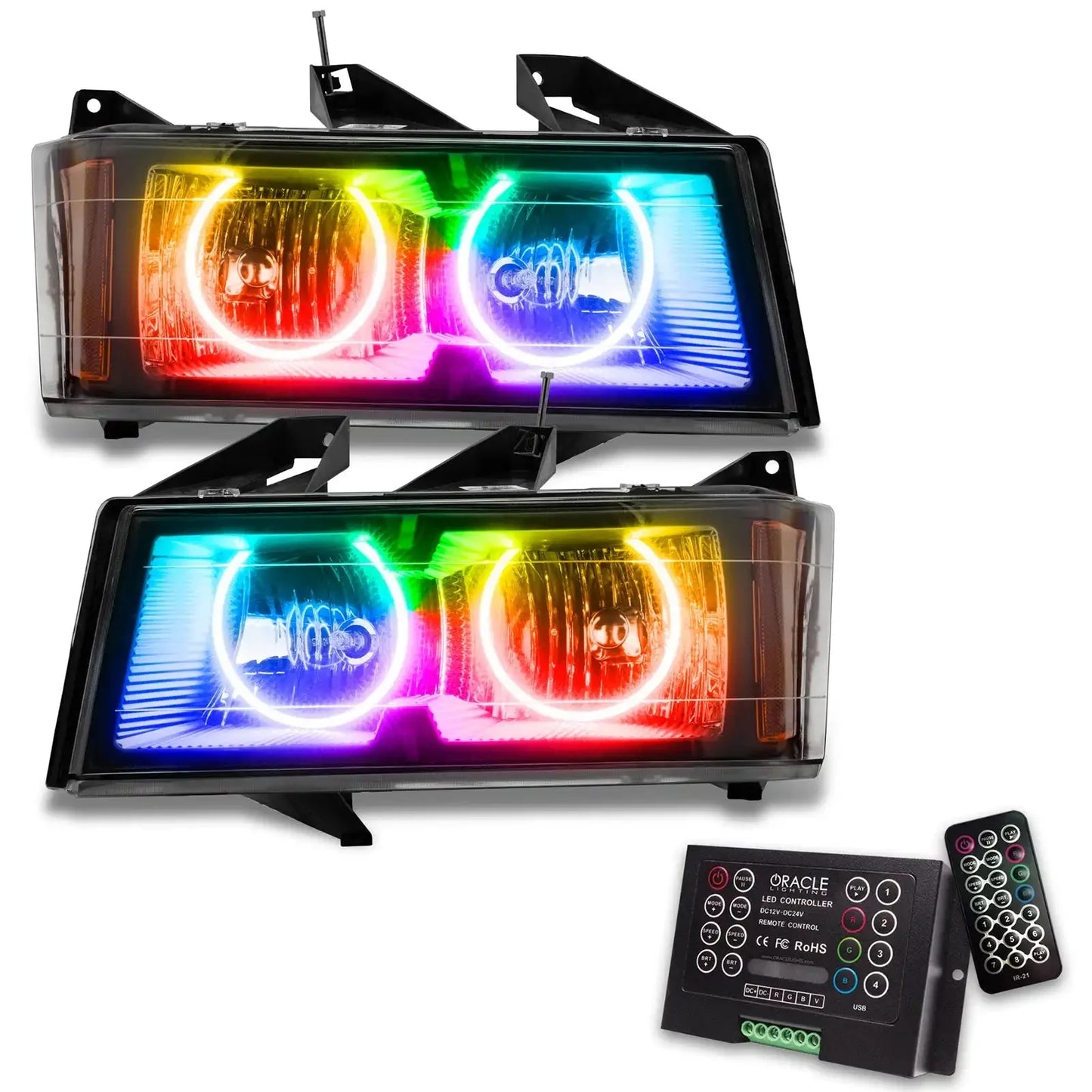 ORACLE Lighting 2004-2012 Chevrolet Colorado Pre-Assembled LED Halo Headlights by ORACLE Lighting