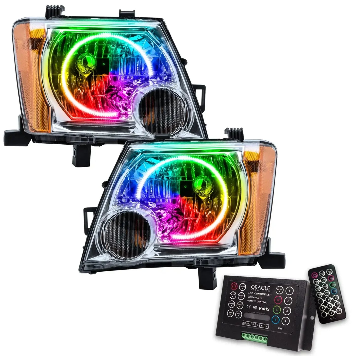 ORACLE Lighting 2005-2014 Nissan Xterra Pre-Assembled LED Halo Headlights by ORACLE Lighting