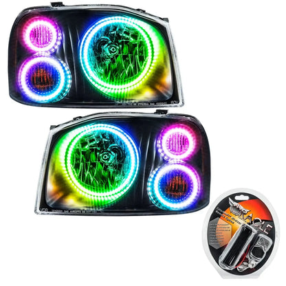 ORACLE Lighting 2001-2004 Nissan Frontier Pre-Assembled Halo Headlights-Triple Halos by ORACLE Lighting
