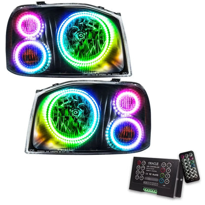 ORACLE Lighting 2001-2004 Nissan Frontier Pre-Assembled Halo Headlights-Triple Halos by ORACLE Lighting
