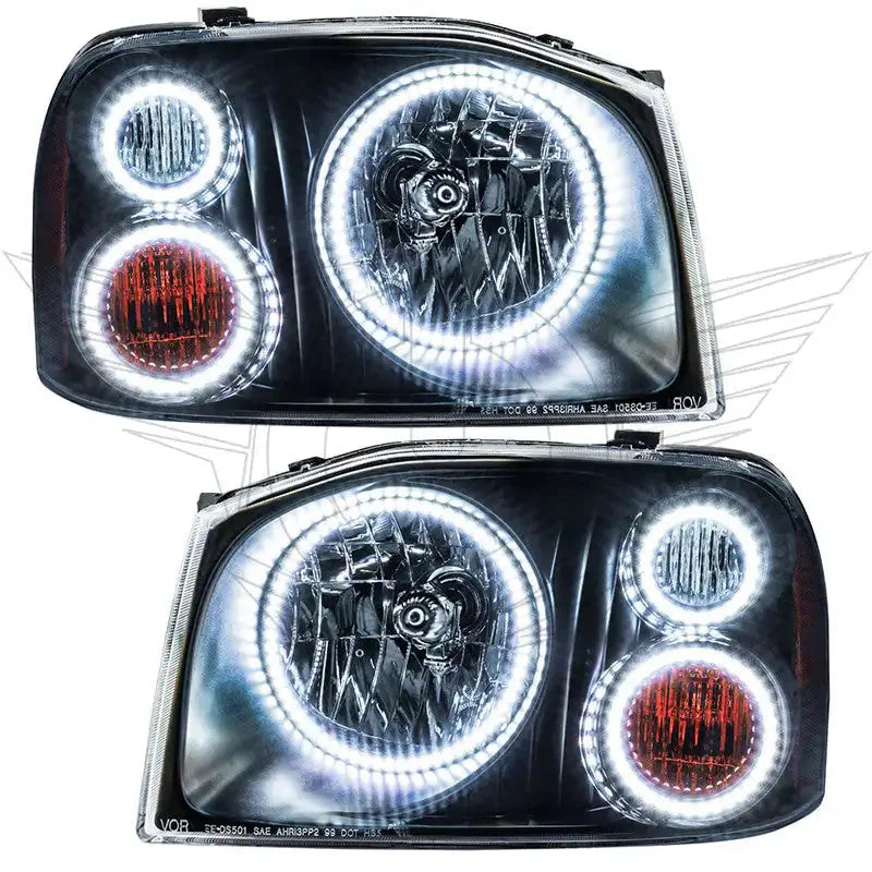 ORACLE Lighting 2001-2004 Nissan Frontier Pre-Assembled Halo Headlights-Triple Halos by ORACLE Lighting