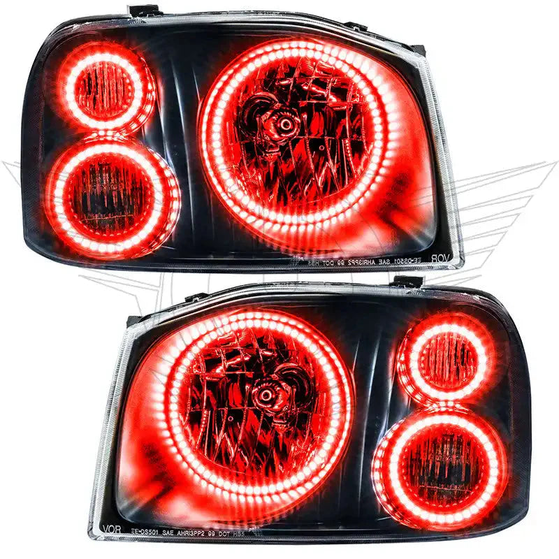 ORACLE Lighting 2001-2004 Nissan Frontier Pre-Assembled Halo Headlights-Triple Halos by ORACLE Lighting