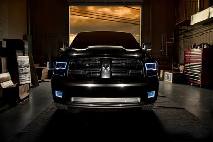 ORACLE Lighting 2009-2018 RAM ColorSHIFT Switchback Quad Pre-Assembled Halo Headlights - Black Housing by ORACLE Lighting