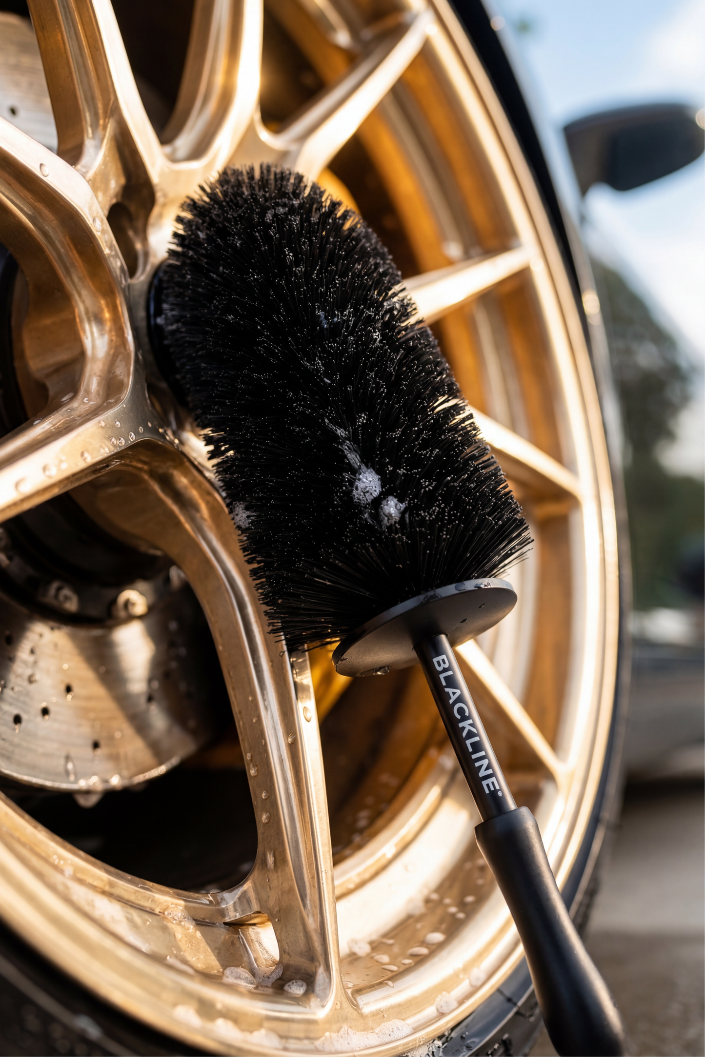 BLACKLINE® WHEEL BARREL BRUSH by Blackline Car Care