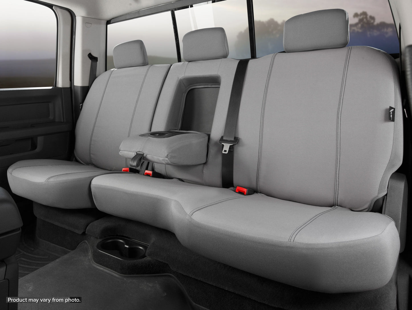 SP80 Series - Seat Protector Polyester Custom Fit Rear Seat Cover - Gray by FIA