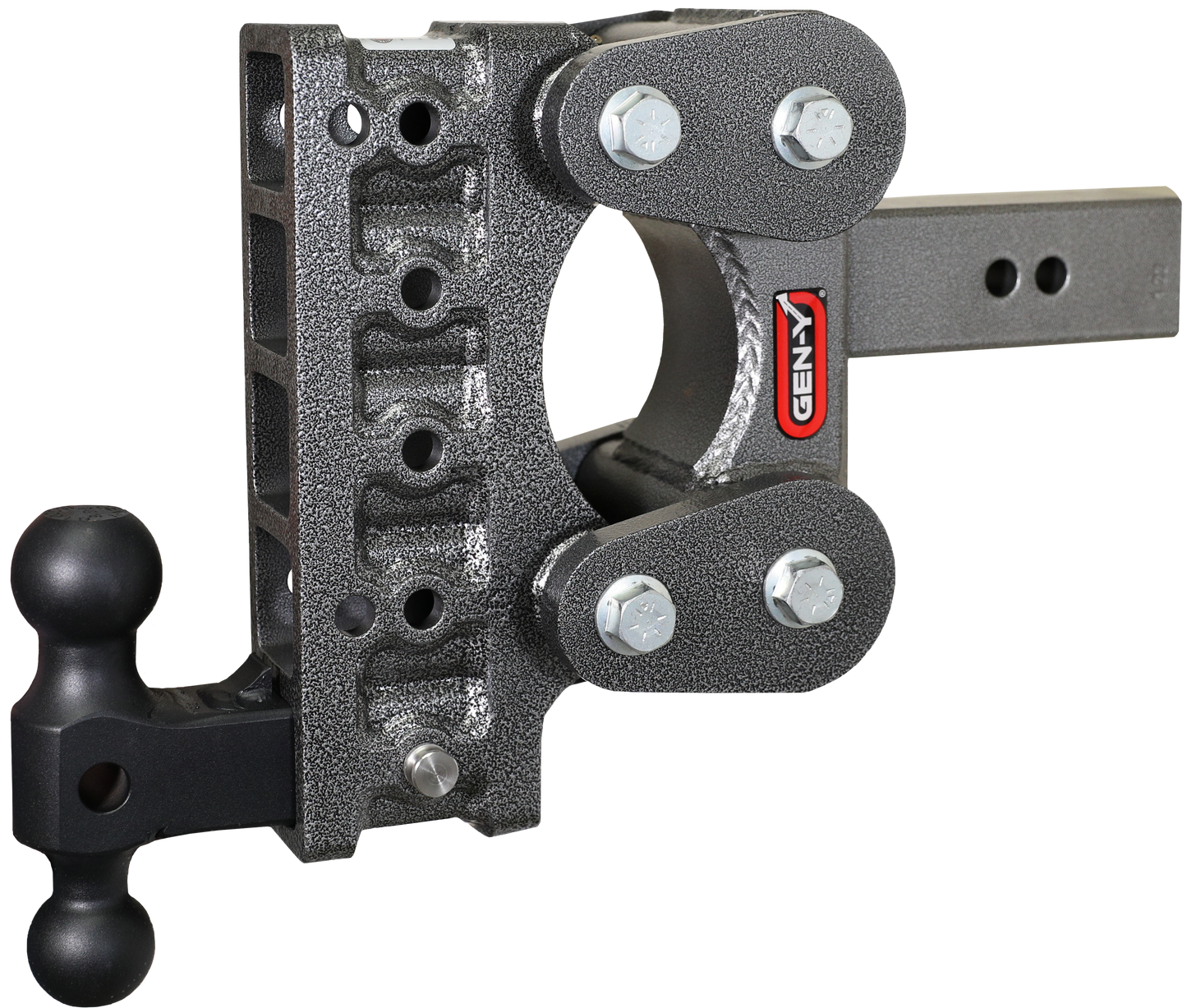 The BOSS TORSION-FLEX 2.5" Shank 7.5" Drop 1.7K TW 16K Hitch & GH-051 Dual-Ball by GEN-Y Hitch