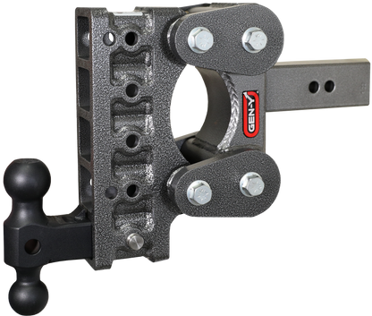 The BOSS TORSION-FLEX 2.5" Shank 7.5" Drop 1.7K TW 16K Hitch & GH-051 Dual-Ball by GEN-Y Hitch