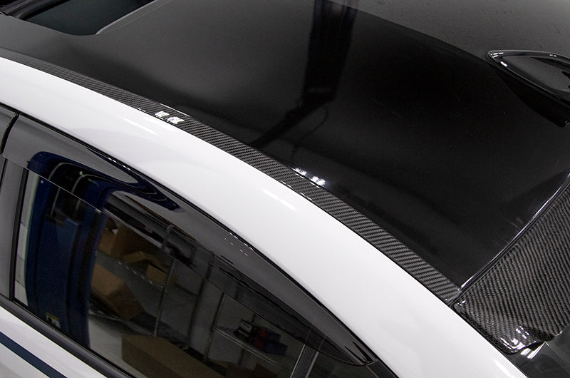 OLM LE Dry Carbon Rain Channel Guard Trim - 2015-2021 Subaru WRX / STI by OLM