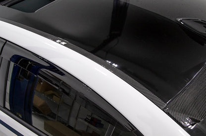 OLM LE Dry Carbon Rain Channel Guard Trim - 2015-2021 Subaru WRX / STI by OLM