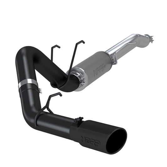 4in. Resonator-Back. Single Side Exit. Street Version. BLK by MBRP Exhaust