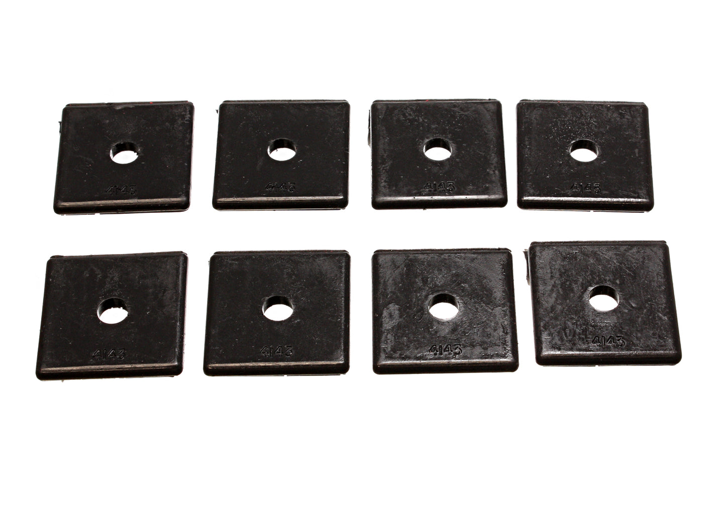 Universal Leaf Spring Pad; Black; 2 in. SQ x 7/16 in. ID x 1/4 in. H; by Energy Suspension