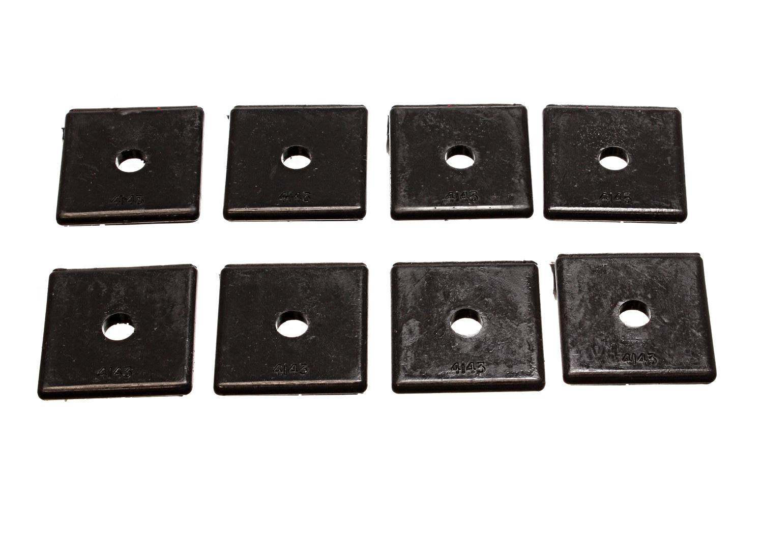Universal Leaf Spring Pad; Black; 2 in. SQ x 7/16 in. ID x 1/4 in. H; by Energy Suspension