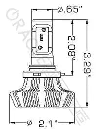 ORACLE Lighting 9006 - 4,000+ Lumen LED Light Bulb Conversion Kit (Low Beam) by ORACLE Lighting