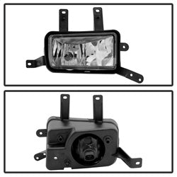 (Spyder) OEM Fog Lights W/Chrome trim Cover and Switch - Clear by Spyder Auto