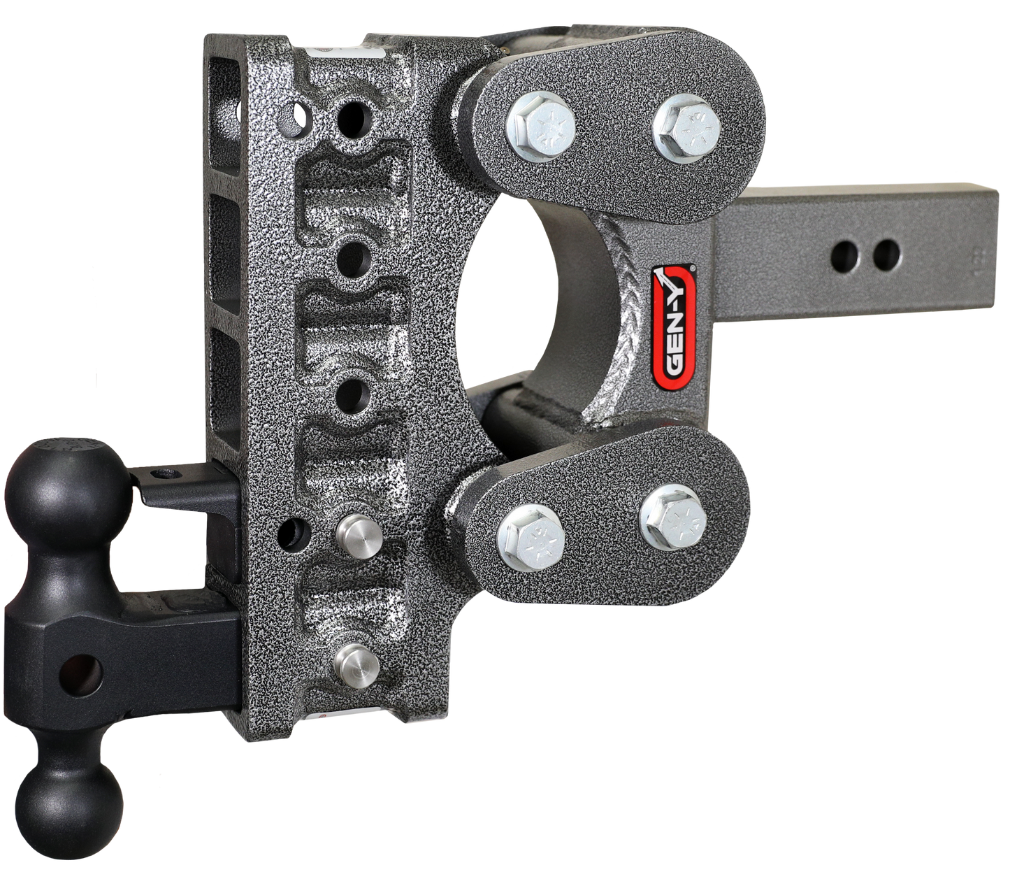 BOSS TORSION-FLEX 2.5" Shank 7.5" Drop 1.1K TW 10K Hitch Dual-Ball PintleLock by GEN-Y Hitch