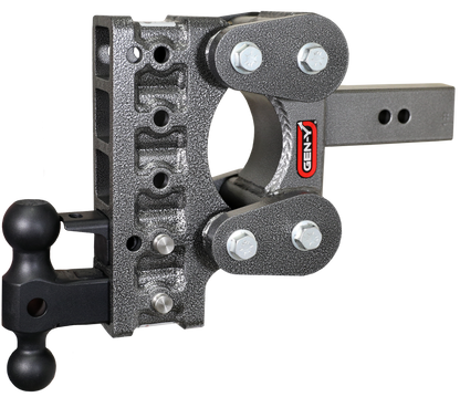 BOSS TORSION-FLEX 2.5" Shank 7.5" Drop 1.1K TW 10K Hitch Dual-Ball PintleLock by GEN-Y Hitch