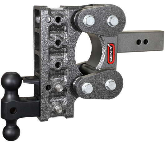 BOSS TORSION-FLEX 2.5" Shank 7.5" Drop 1.1K TW 10K Hitch Dual-Ball PintleLock by GEN-Y Hitch