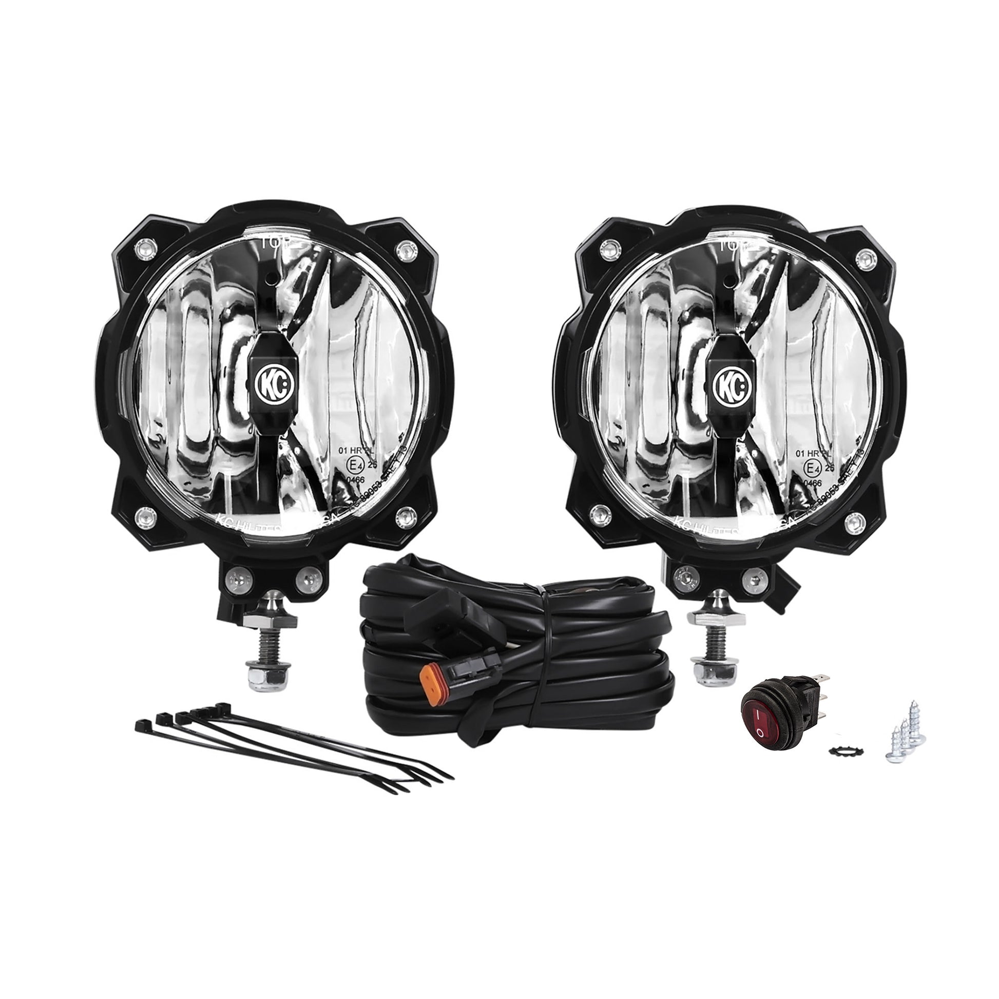 KC Pro6 Gravity LED 6in Infinity Ring Driving 2-Light System Universal by KC HiLiTES
