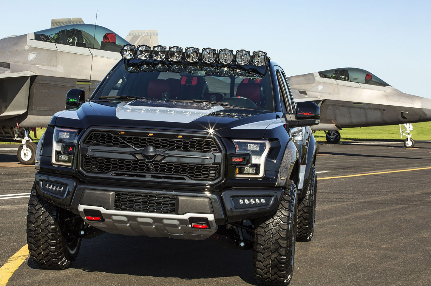 KC Pro6 Gravity LED 57in 9-Light Combo System 2015-2020 Ford F-150 SVT Raptor by KC HiLiTES