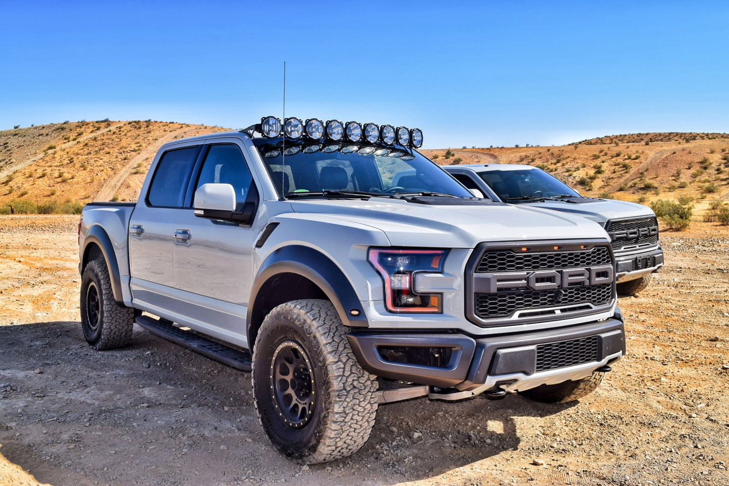 KC Pro6 Gravity LED 57in 9-Light Combo System 2015-2020 Ford F-150 SVT Raptor by KC HiLiTES