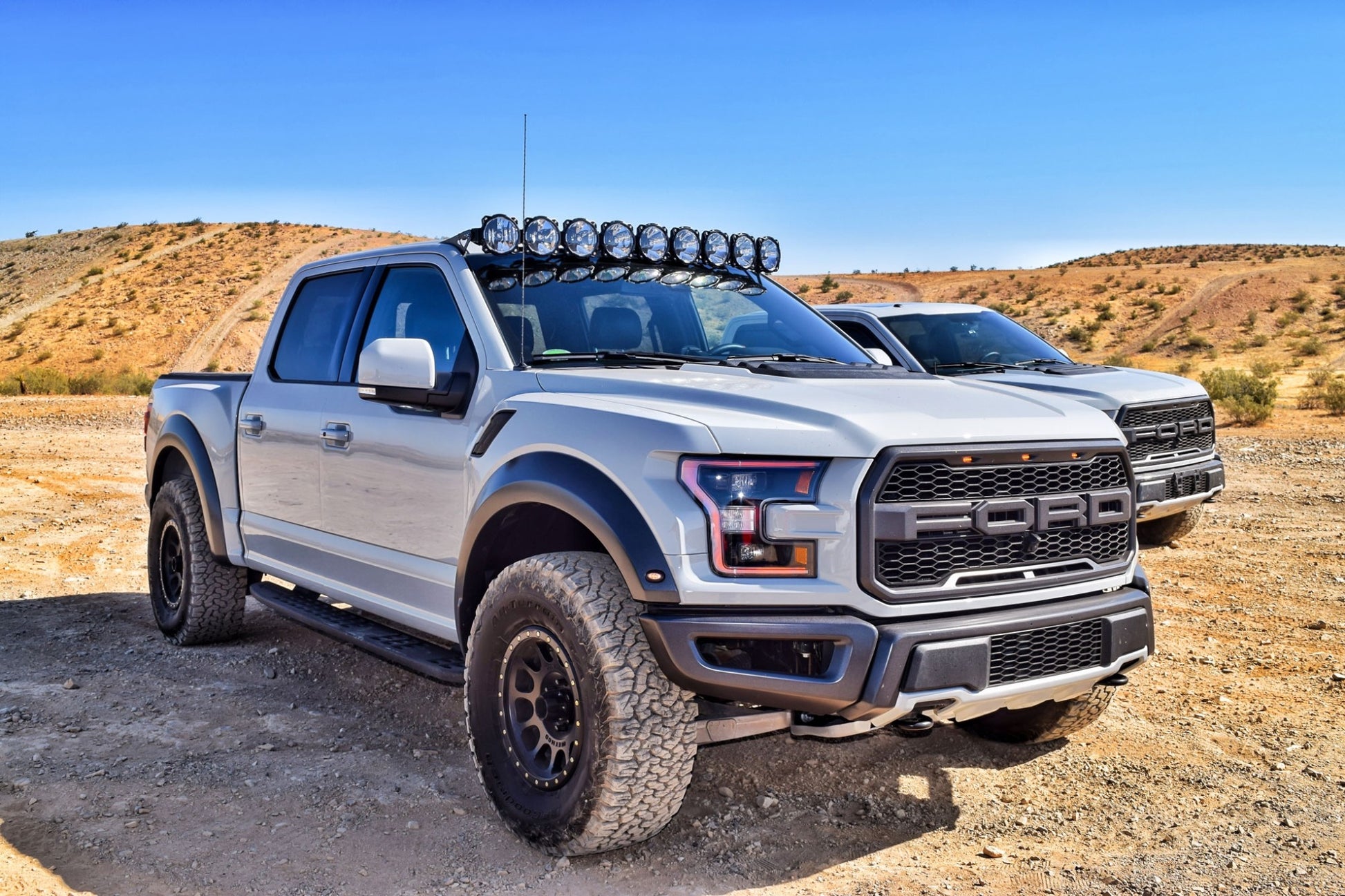 KC Pro6 Gravity LED 57in 9-Light Combo System 2015-2020 Ford F-150 SVT Raptor by KC HiLiTES
