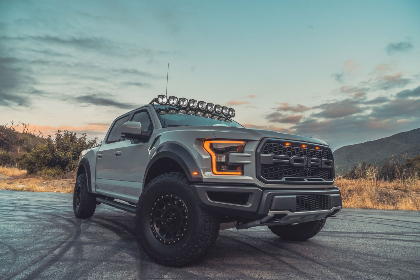 KC Pro6 Gravity LED 57in 9-Light Combo System 2015-2020 Ford F-150 SVT Raptor by KC HiLiTES