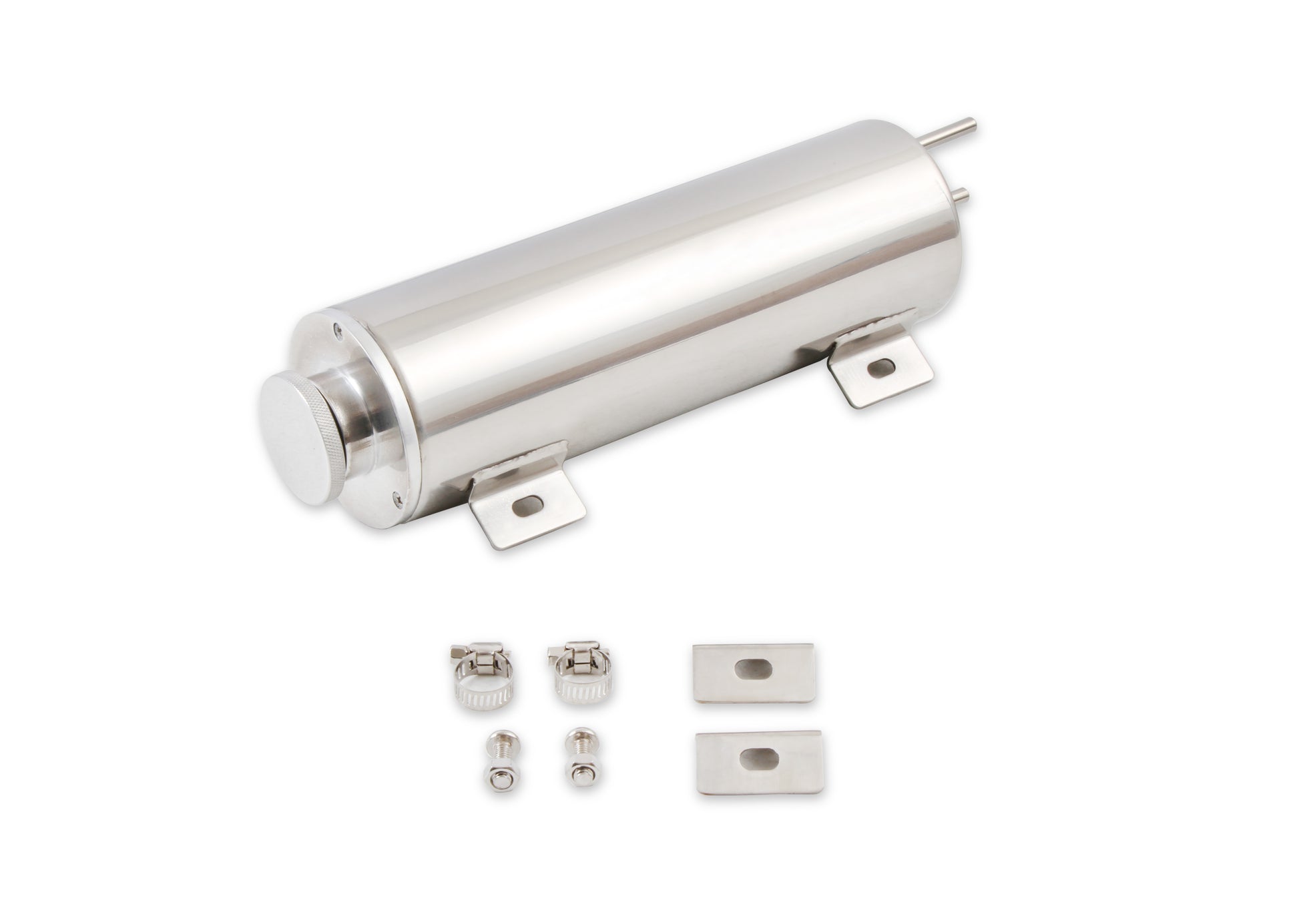 Mr. Gasket Overflow Tank - 3 Inch Diameter 10" Height Polished Stainless Steel by Mr Gasket
