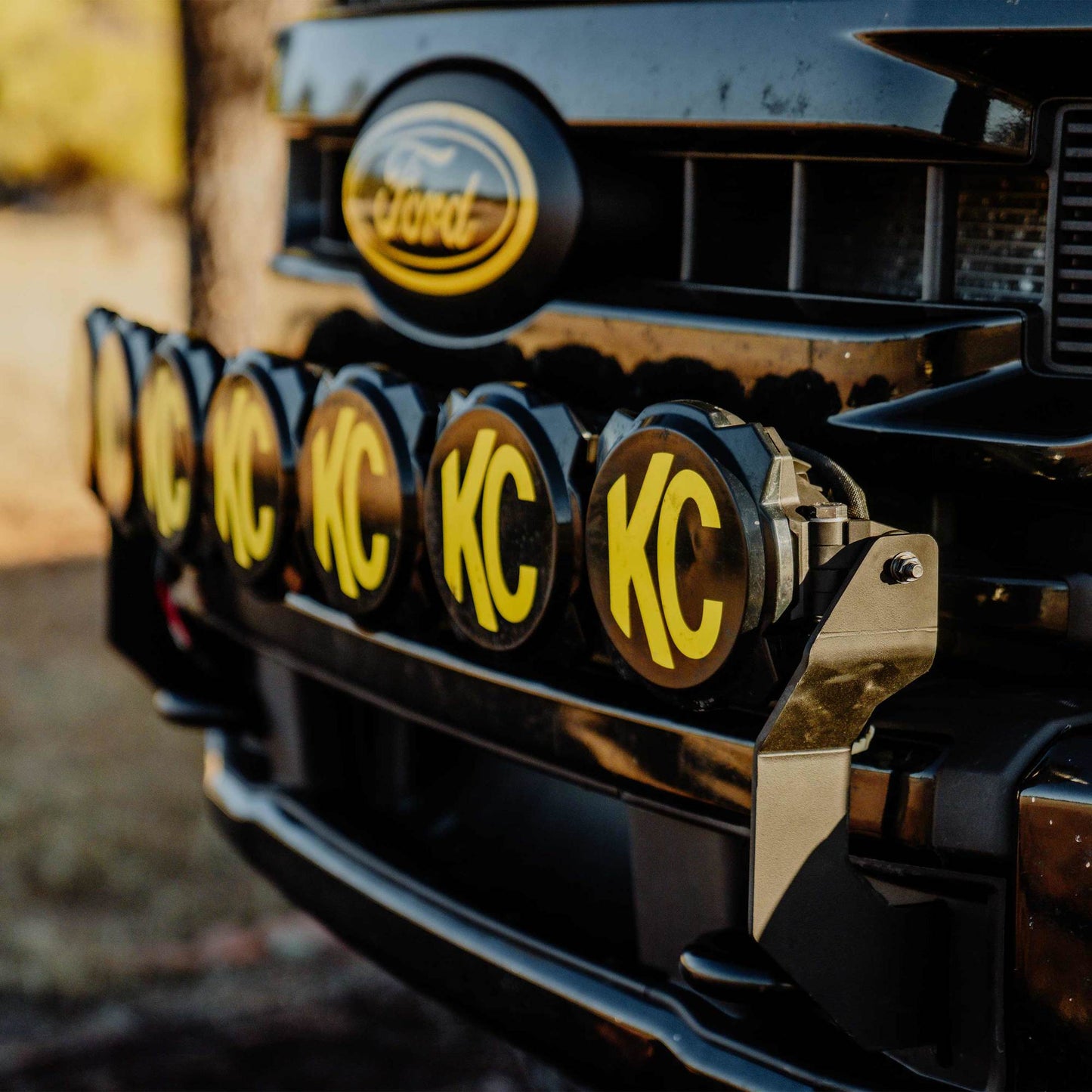 Gravity LED Pro6 - 7-Light Bar Kit - Front Bumper - GEN4-5 17-24 Ford Super Duty by KC HiLiTES