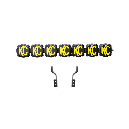Gravity LED Pro6 - 7-Light Bar Kit - Front Bumper - GEN4-5 17-24 Ford Super Duty by KC HiLiTES