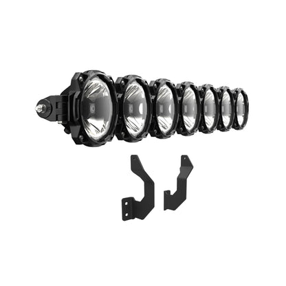 Gravity LED Pro6 - 7-Light Bar Kit - Front Bumper - GEN4-5 17-24 Ford Super Duty by KC HiLiTES