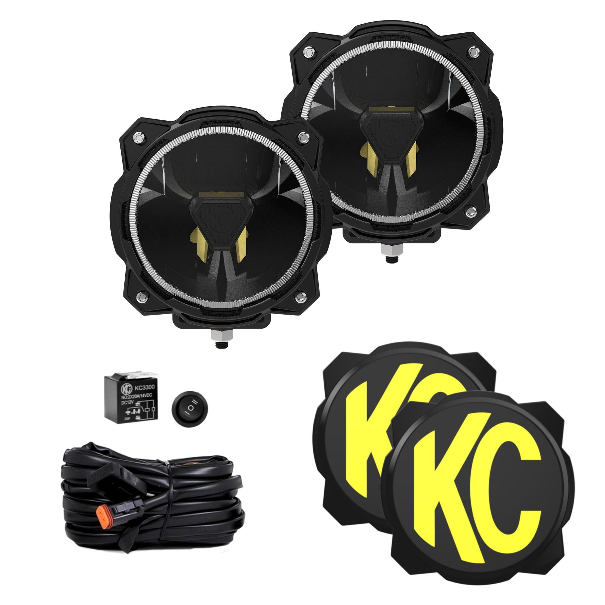 Gravity(r) Titan(tm) 6" LED - Pair Pack - SAE Driving Beam by KC HiLiTES