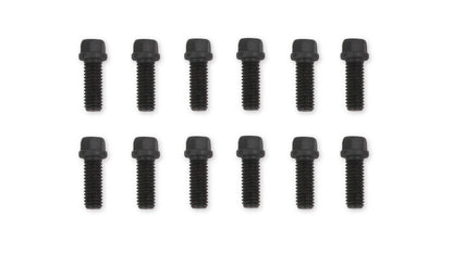 Mr. Gasket Header Bolts -3/8-16 x 1 Inch Hex Head - Black Oxide by Mr Gasket