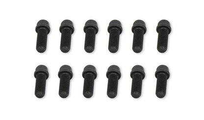 Mr. Gasket Header Bolts -3/8-16 x 1 Inch Hex Head - Black Oxide by Mr Gasket