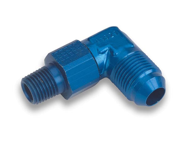 Earl's 90 Degree -3AN Male to 1/8" NPT Male Swivel by Earl's Performance