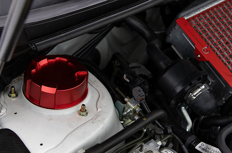 OLM Upper Suspension Mount Cover - Blue - 2015-2021 Subaru WRX / STI by OLM