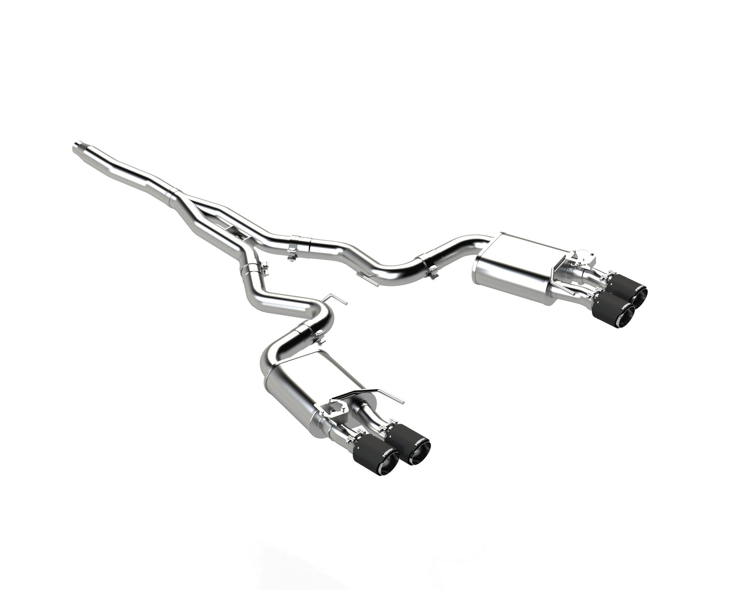 3in. Cat-Back. Quad Rear Exit. T304. CF Tips. Active by MBRP Exhaust