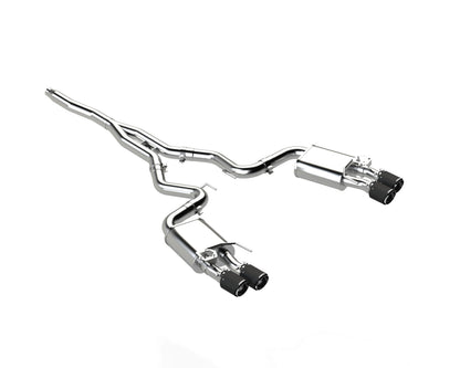 3in. Cat-Back. Quad Rear Exit. T304. CF Tips. Active by MBRP Exhaust