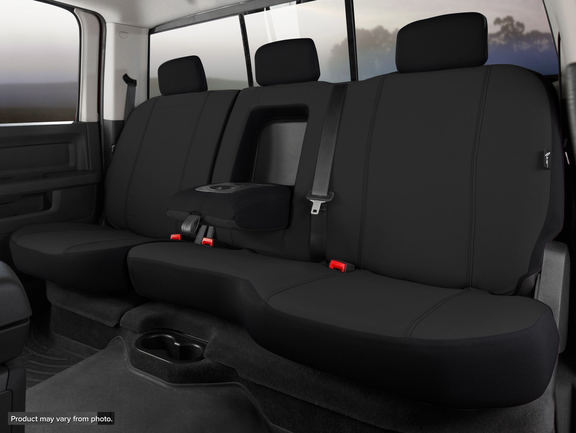 SP80 Series - Seat Protector Polyester Custom Fit Rear Seat Cover - Black by FIA