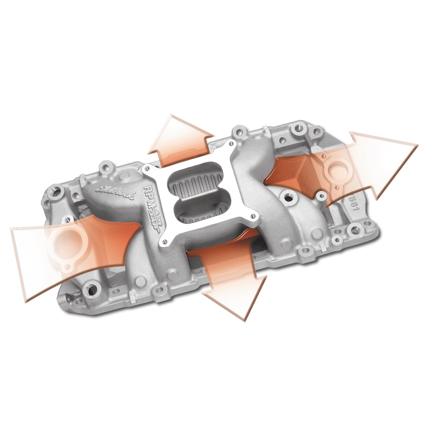 Edelbrock RPM Air-Gap 2-O Intake Manifold for Chevrolet 396-502 Big-Block V8 by Edelbrock