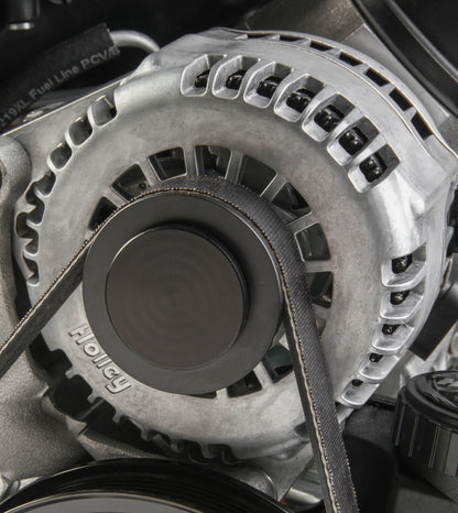 Alternator Pulley Cover Black by Holley