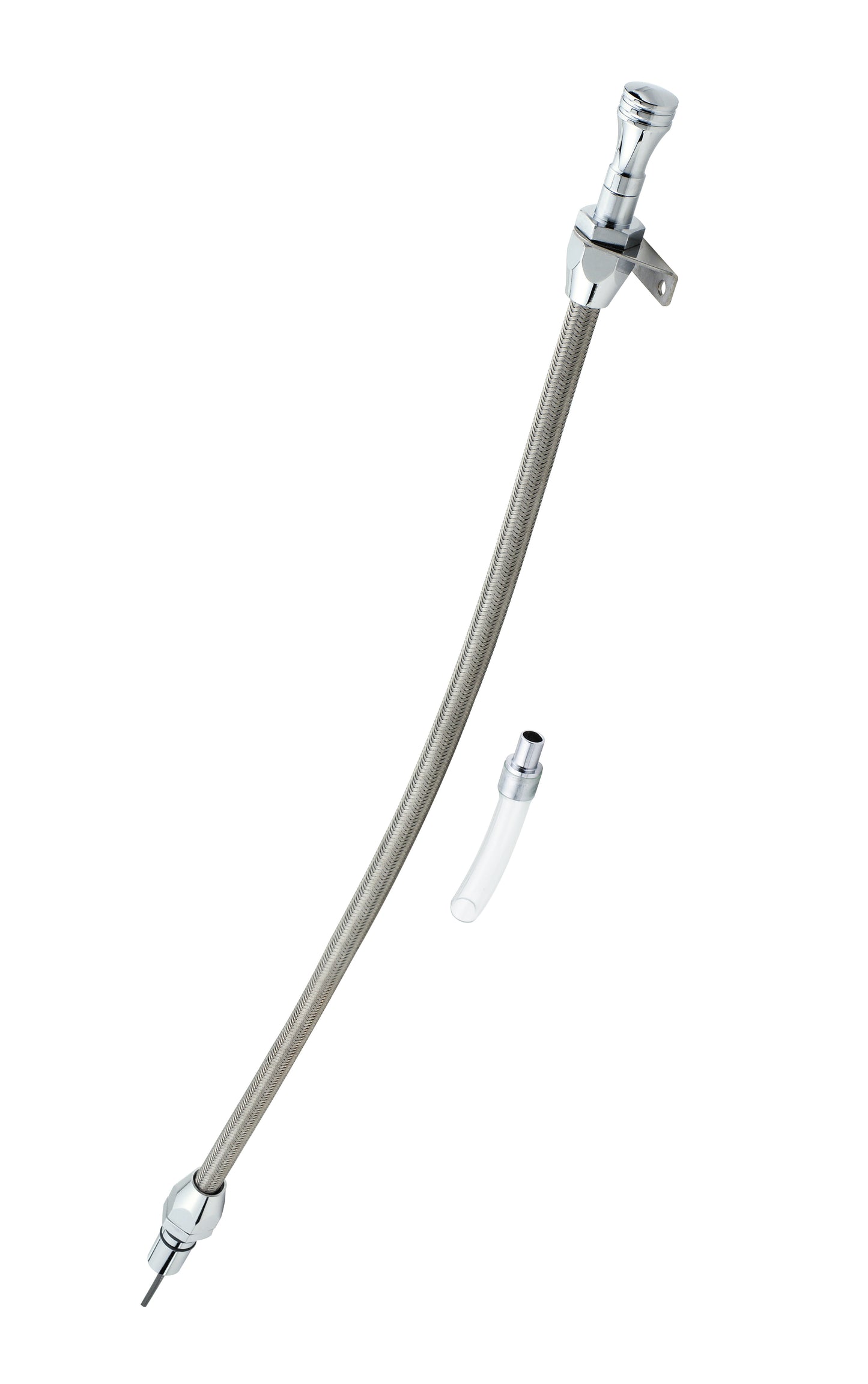 Mr. Gasket Automatic Transmission Dipstick & Tube - Braided Stainless Steel by Mr Gasket