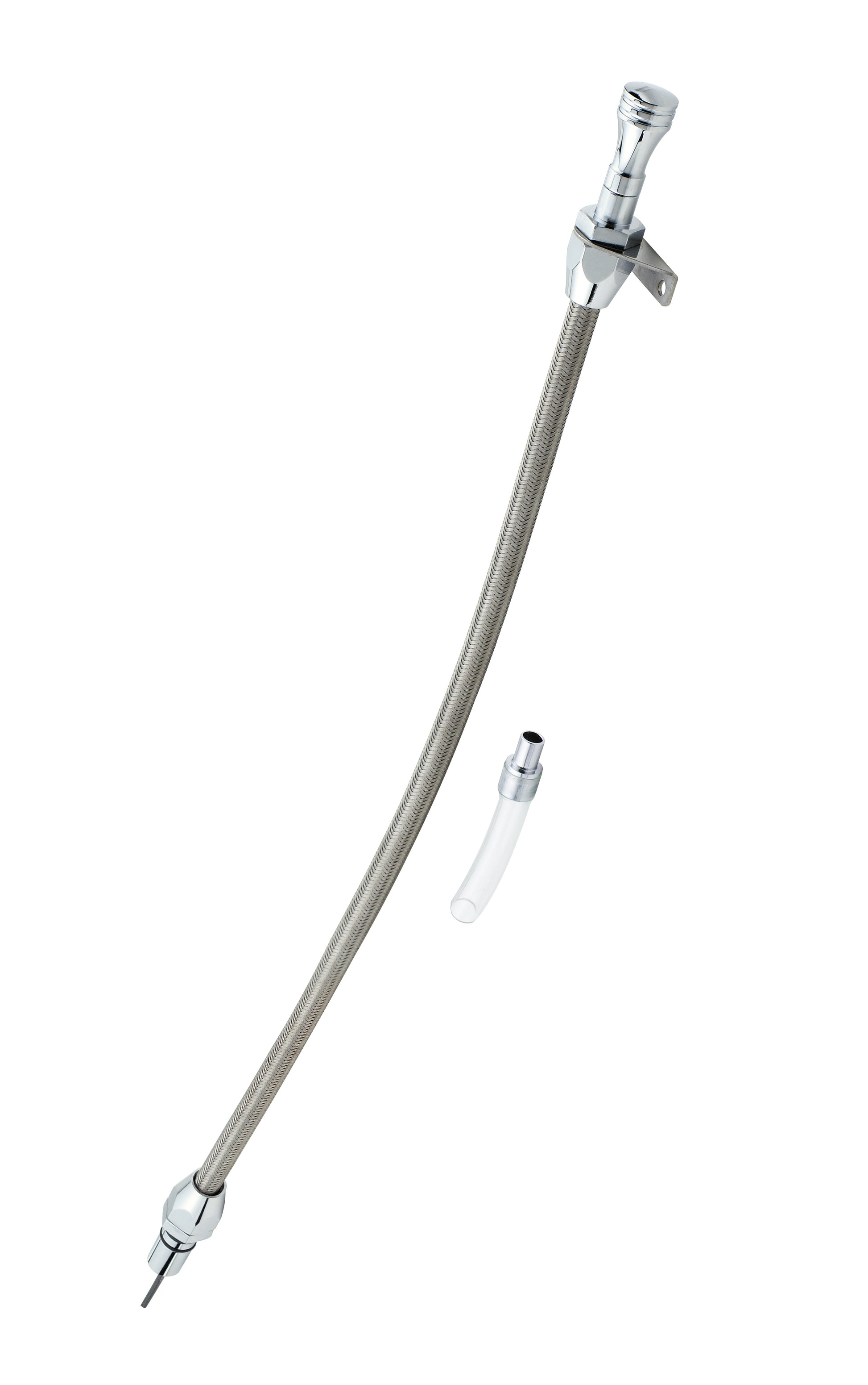 Mr. Gasket Automatic Transmission Dipstick & Tube - Braided Stainless Steel by Mr Gasket
