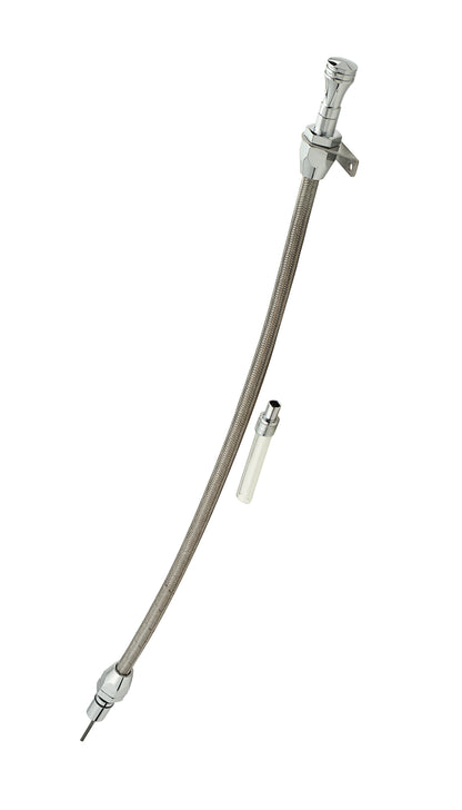 Mr. Gasket Automatic Transmission Dipstick & Tube - Braided Stainless Steel by Mr Gasket