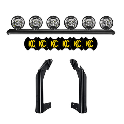 KC SLimLite LED Xross 50in Ovrhd 6-Light 2007-2018 Jeep Wrangler JK by KC HiLiTES