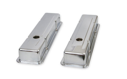 Mr. Gasket Chrome Valve Covers - Dual Cap Holes by Mr Gasket