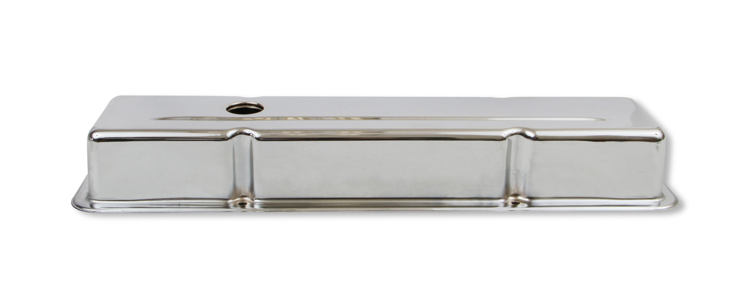 Mr. Gasket Chrome Valve Covers - Dual Cap Holes by Mr Gasket